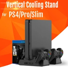 PS4 Slim/PRO вертикальная подставка с охлаждающими вентиляторами двойной контроллер зарядная станция кулер Зарядное устройство Док-станция для SONY Playstation 4