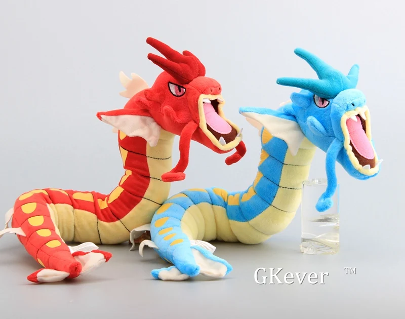 60 см аниме синий красный Gyarados плюшевые игрушки кукла Peluche Милый Пикачу Eevee Charmander Squirtle Mew серии Плюшевые игрушки Детский подарок