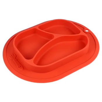 

1 pc Silicone Feeding Plate Baby Dishes Toddle Training Tableware for Kids