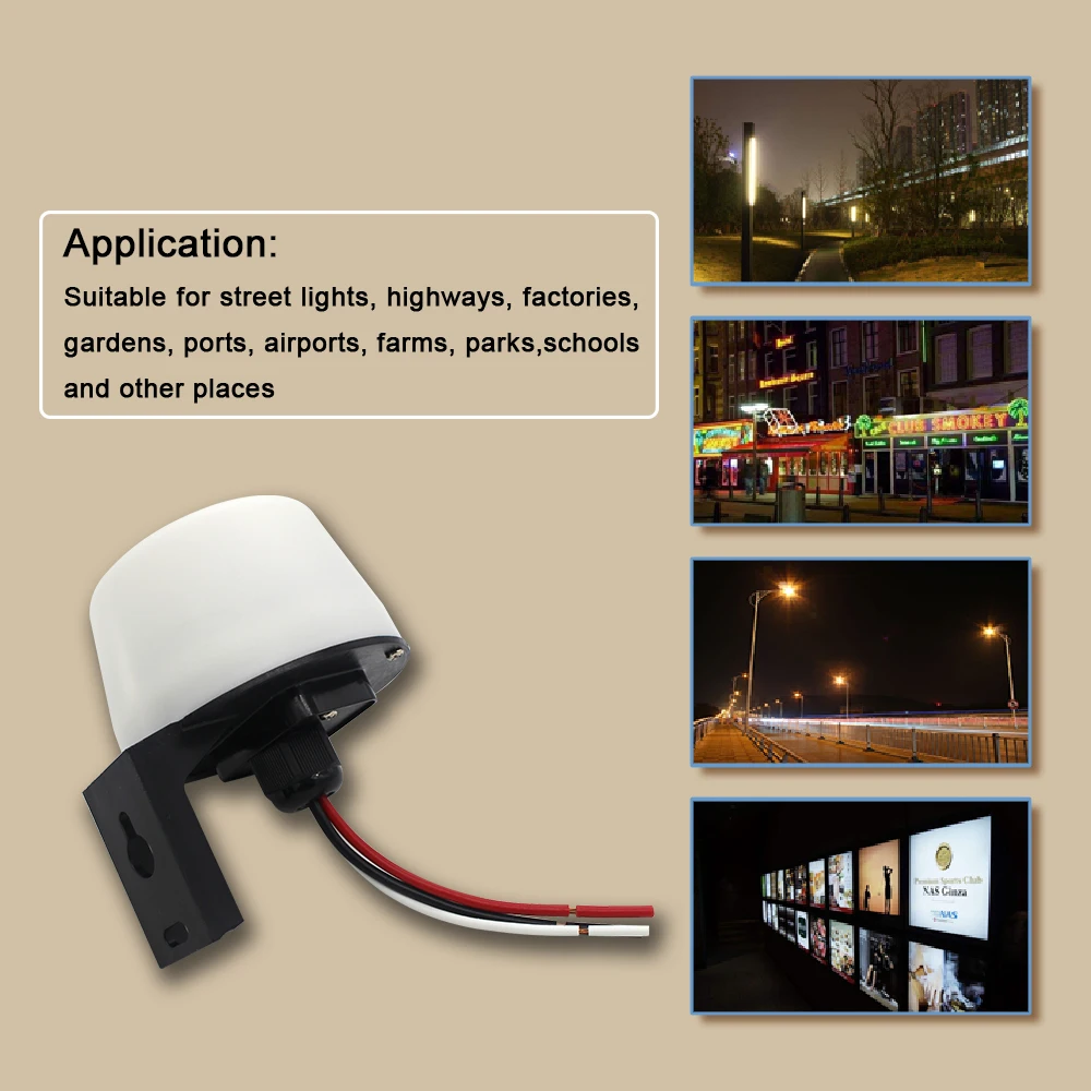 Светодиодный светильник с датчиком переключения, датчиком движения, датчиком дневного и ночного освещения, уличный светильник