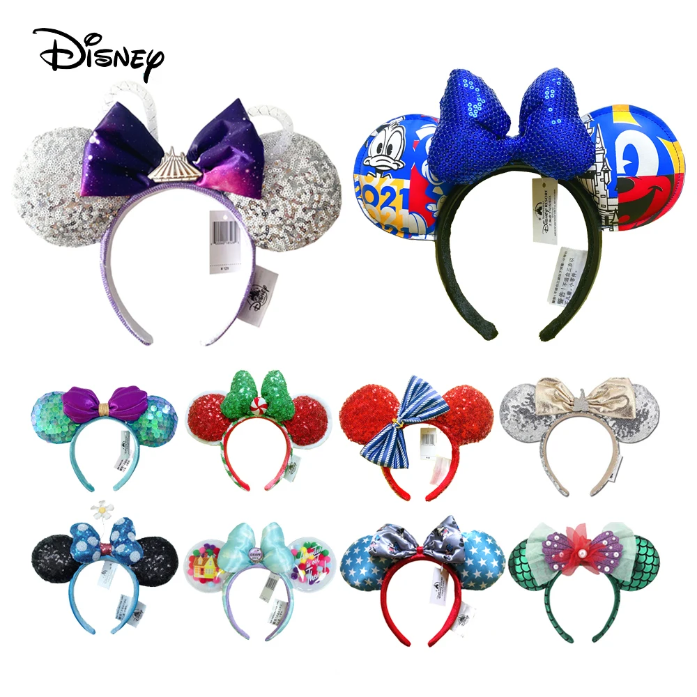 COSTUME Headband Bows EARS Space Plush Cosplay Big-Sequin Adult/kids Disney