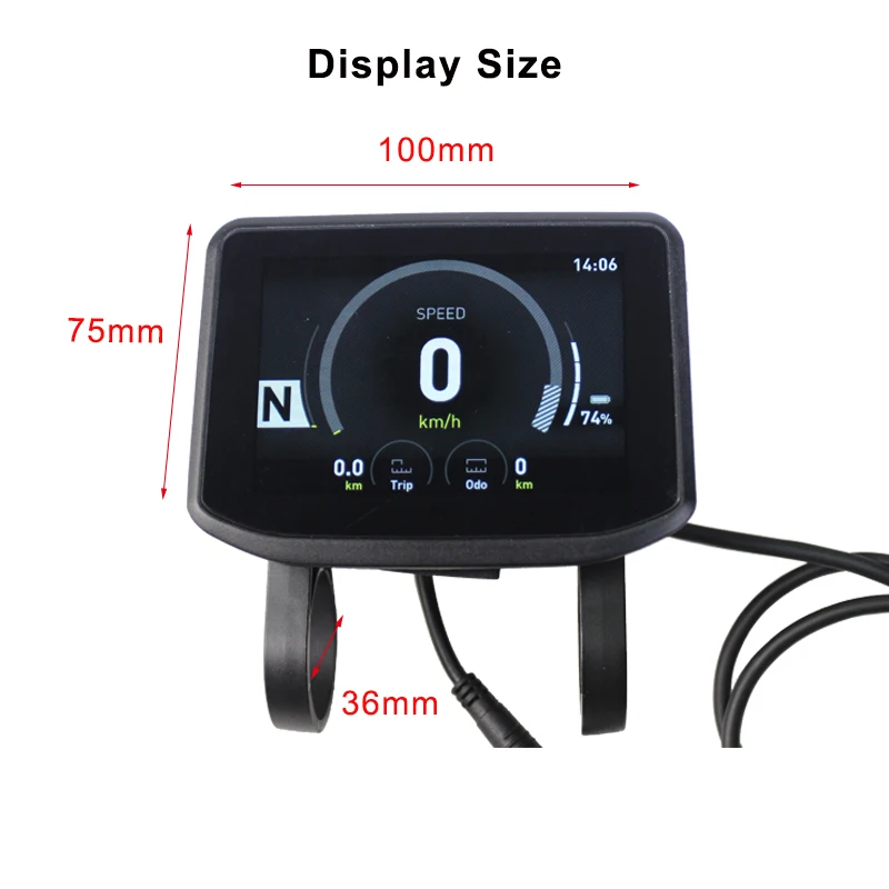 Deruiz Ebike ÷ BC351/MS100 TFT LCD ӵ    ȯ ߹  Ebike ǻ BBS01B BBS02B BBSHD