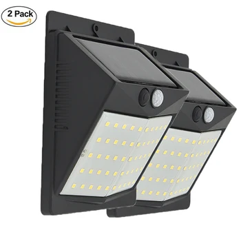 

2PCS 50 LEDs Solar Lights Motion Sensor LED Light Lighting For Courtyard Outdoor Spotlights LED Street Lamps With Dim Mode