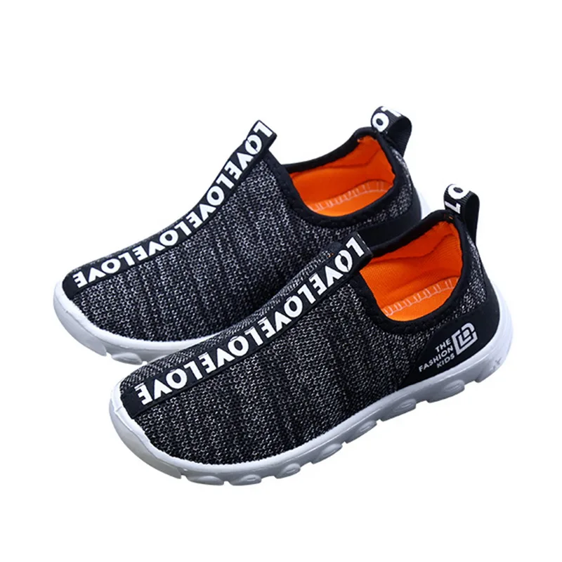 CYSINCOS Kids Baby Non-slip Sport Footwear Infant First Walk Shoes Casual Mesh Tennis Sneakers Spring Toddler Children Boy Shoes - Цвет: Black