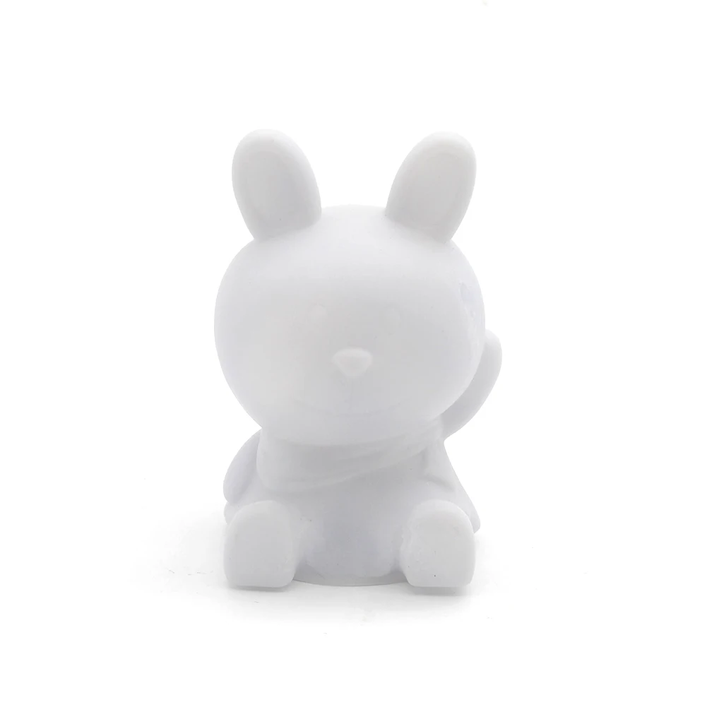 Rabbit Светодиодный светильник со зодиакальным тигром, Кроликом, лошадью, разноцветным меняющимся светом, светильник для сна, Лунный год животного, ночник для спальни - Цвет: Rabbit
