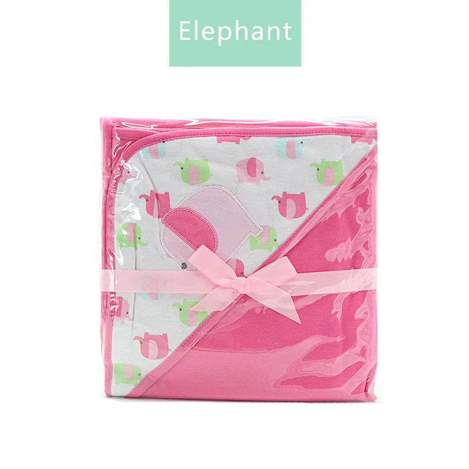 elephant Elinfant 1 шт. 78x78 см хлопок детское одеяло с капюшоном - Цвет: elephant