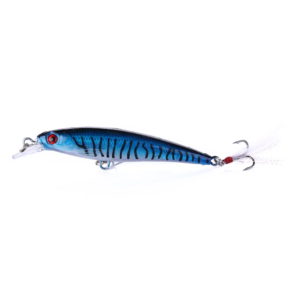 1 Pcs Minnow Fishing Lures 90mm 8g Bass Trolling Artificial Hard Bait Crankbait Wobblers 3D Eyes Pike Carp Bait Fishing Tackle