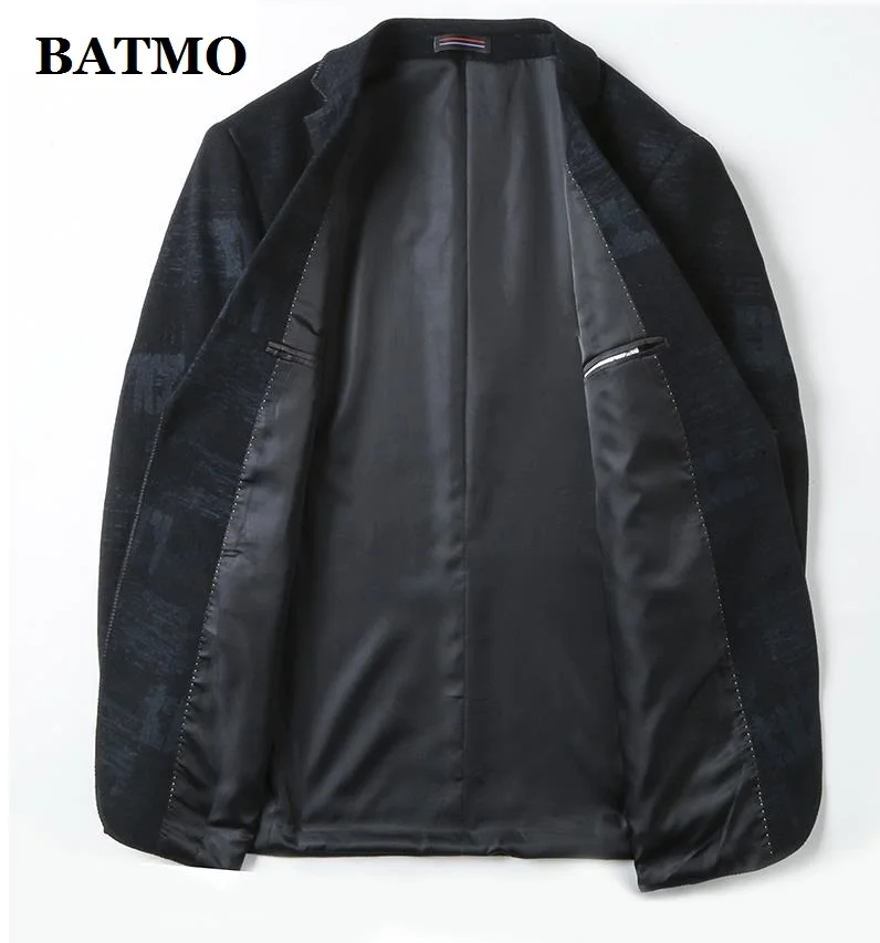 BATMO Новое поступление осенний высококачественный повседневный мужской блейзер с принтом, мужские куртки, большие размеры 205