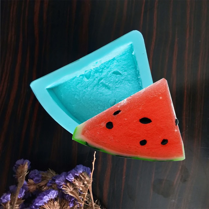 

SG0007 PRZY Silicone Mold Watermelon with seeds Soap Molds Silicone Fondant Mould fruit Clay Resin Gypsum Chocolate Candle Mold