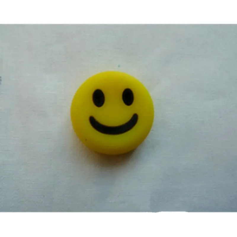 Yellow smile 1 шт. противоскользящие Мультяшные амортизаторы вибрационные амортизаторы теннисные ракетки аксессуары для амортизаторов - Цвет: Yellow smile