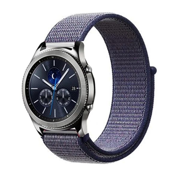 midnight blue 1 Gear s3 Frontier для samsung galaxy watch 46 мм 42 мм active 2 нейлон 44 мм 40 мм ремешок для часов huawei gt ремешок amazfit bip 20 22 - Цвет ремешка: midnight blue 1