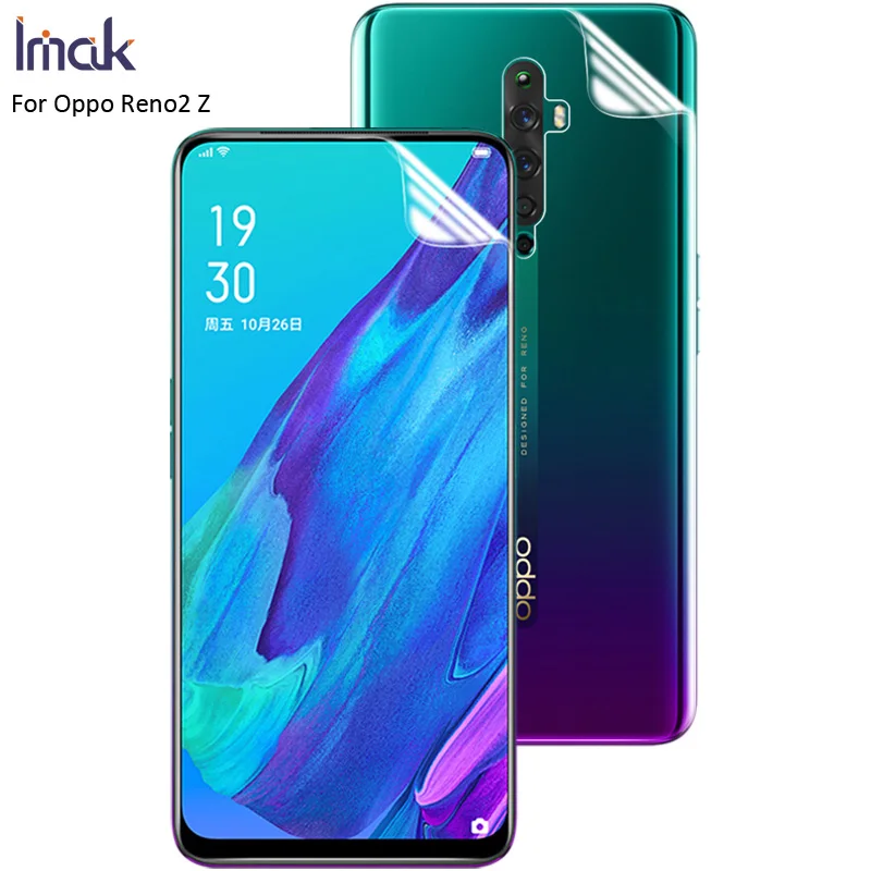 Imak Гидрогелевая пленка для Oppo Reno2 Reno 2 Z задняя Передняя Задняя Защитная Прозрачная Олеофобная пленка