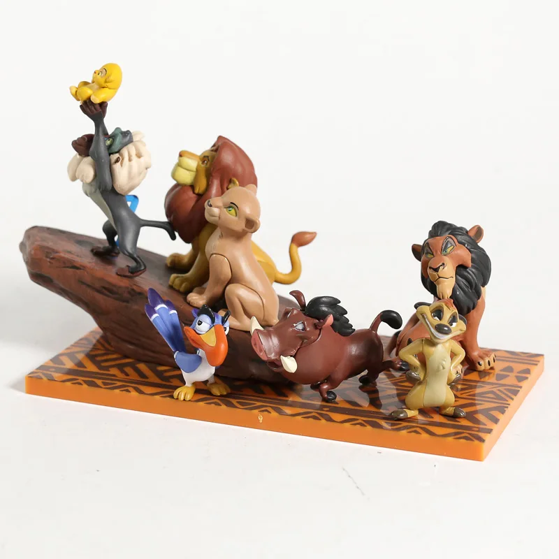 Лев королевские игрушки Simba Mufasa Nala Pumbaa Timon мини ПВХ игрушки для детей на день рождения Рождественский подарок