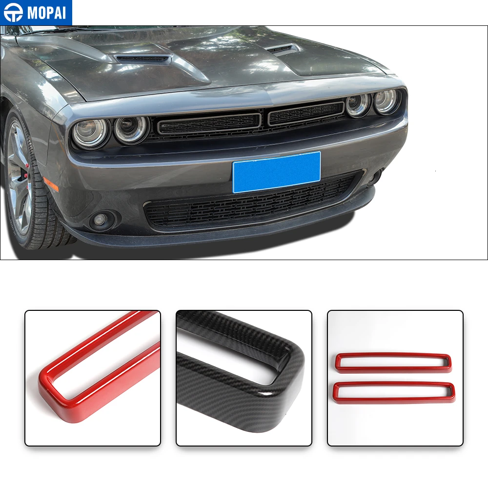 Автомобильные наклейки MOPAI для Dodge Challenger+ Автомобильная решетка для кондиционера, декоративная крышка для Dodge Challenger