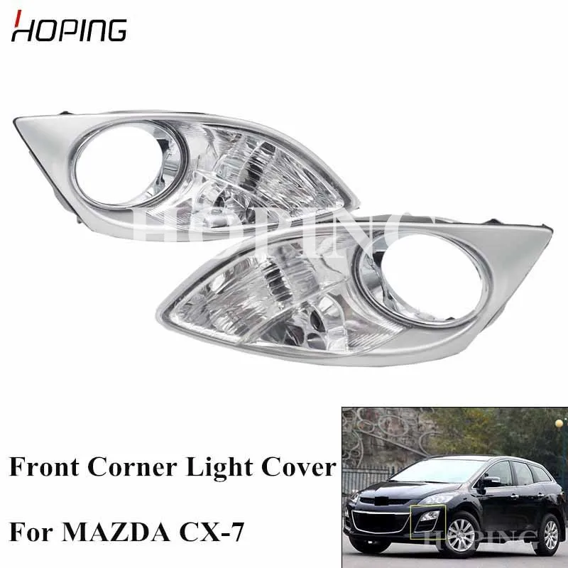 Hoping Auto Front Bumper Corner Light Cover Fog Light Cover For MAZDA