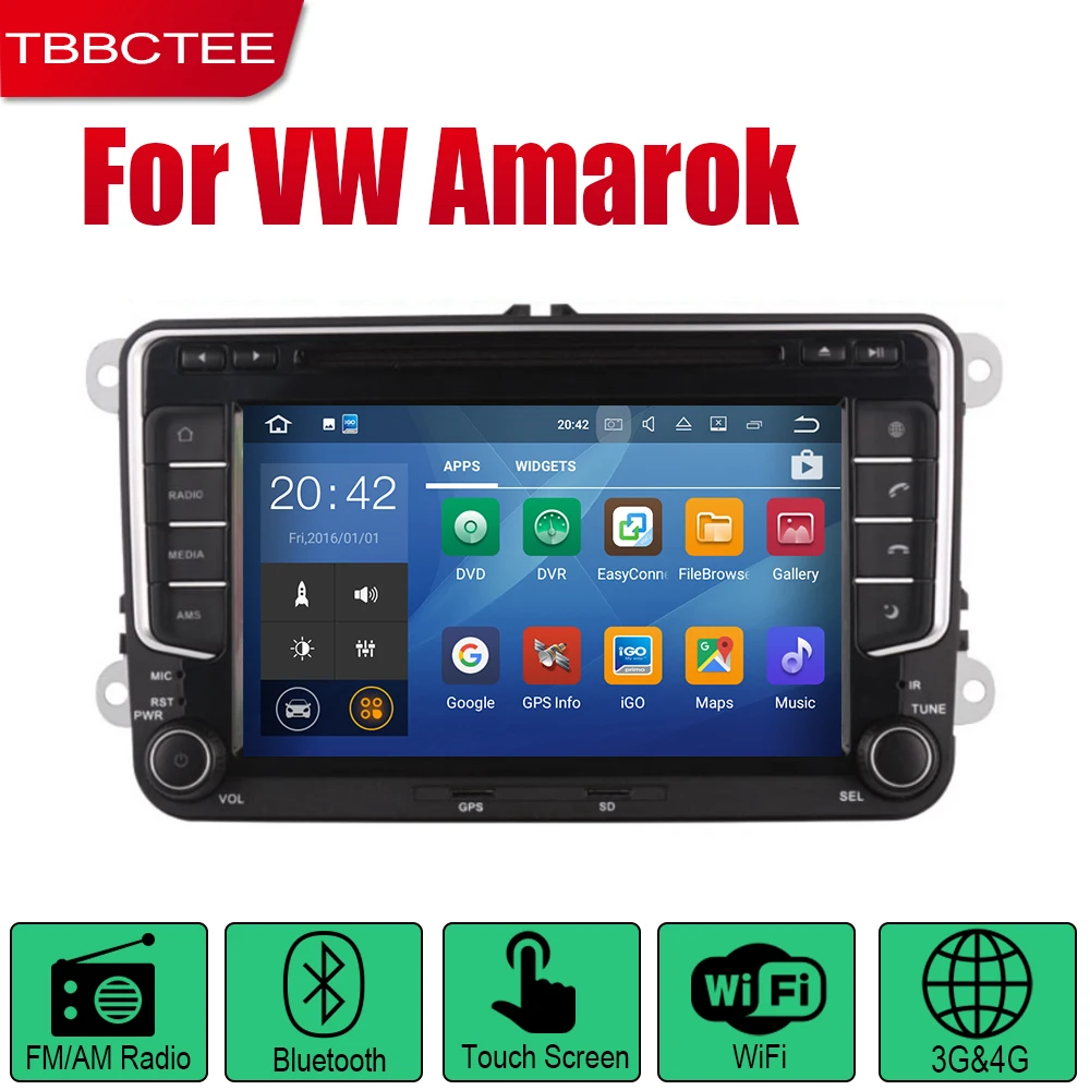 TBBCTEE Android 2 Din автомобильное радио, dvd для Volkswagen VW Amarok 2010~ автомобильный мультимедийный плеер gps навигационная система Радио стерео