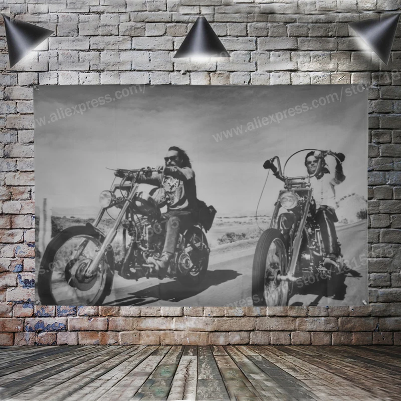 Easy Rider Movie Poster | Riders Flag Banner | Easy Rider Cartoon ...