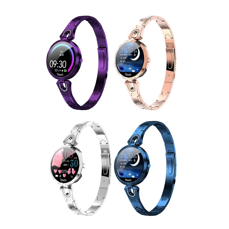 AK15 Smartwatch with Heart Rate Monitor Blood Pressure Clock Smart Waterproof Physiological Cycle Watch Support for Women