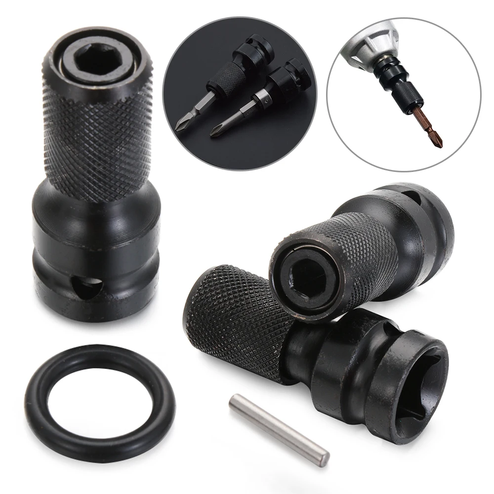 1/2" Square To 1/4" Hex Ratchet Socket Wrench Socket Adapter Spanner Set Drive Converter Impact Tool 50*22*18mm