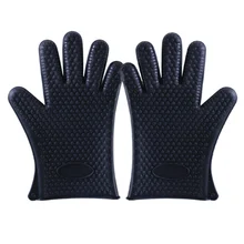 2 пары силиконовых перчаток с пятью пальцами для микроволновой печи, анти-обжимные перчатки, термоизоляционные перчатки, кухонные аксессуары GT66