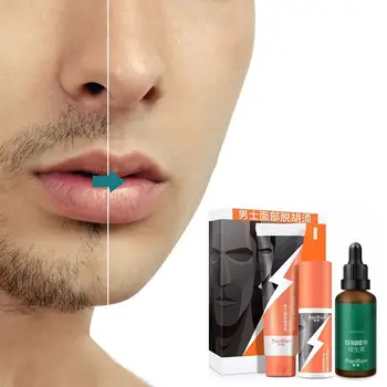 

Hair Removal Cream For Men's Beards 180g Hair Beard Wax Removal Cream Serum 50ml With Hair Removal Moisturizing R8A7