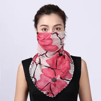

2020 Fashion Face Mask Color Pinting Masks Outdoor Cycling Mask Dustproof Women Turban Neck Protection Sunscreen Magic Scarf