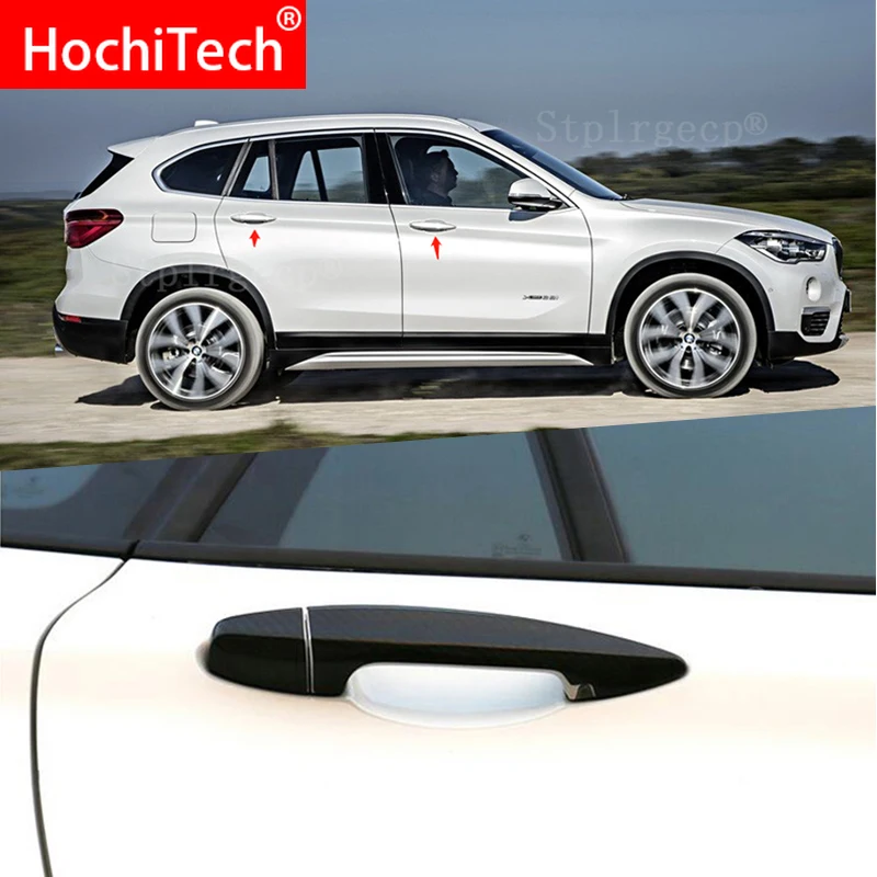 

for BMW x1 F48 xDrive20d xDrirve25i xDrive20i 2016-2020 Car Accessories Carbon Fiber Auto Door Handle Knob Exterior Trim Covers