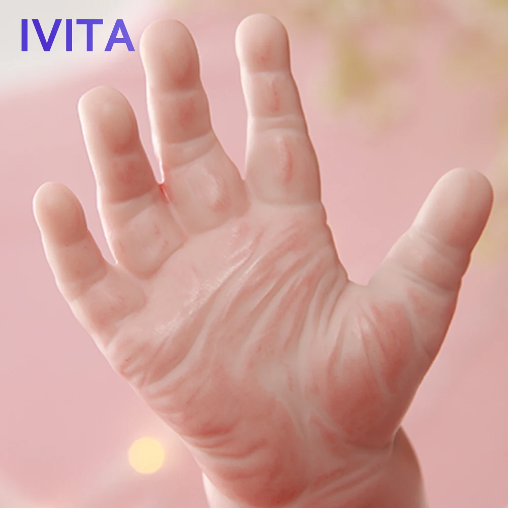 IVITA DS1803 ручная работа реалистиста кремния винил reborn Реалистичная кукла младенец