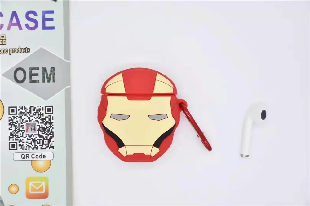 Чехол для наушников Apple AirPods TWS Bluetooth наушники силиконовые милые мультфильм Airpod чехол для Airpods зарядная коробка крышка