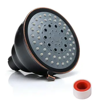 

High Pressure Shower Head - 4″ Anti-leak Anti-clog 5 Function Chrome Showerhead - Ultimate Shower Experience Even 40DC17