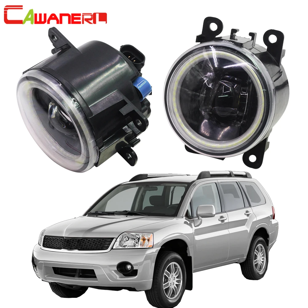 

Cawanerl For Mitsubishi Endeavor 2006-2011 Car 4000LM LED Fog Light Angel Eye DRL Daytime Running Light H11 12V Accessories