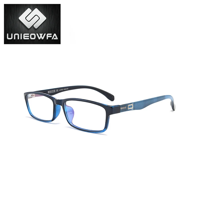 Анти синий свет блокировка очки для чтения женщин TR90 рамка пресбиопические очки компьютер диоптрий очки мужские+ 1,5+ 2+ 2,5+ 3+ 4 - Цвет оправы: C1 Blue Frame