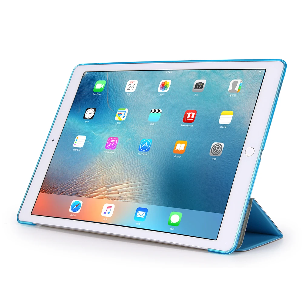 Подходит для iPad Pro 12,9 TPU Мягкий силиконовый чехол-накладка из искусственной кожи Smart Cover мягкая Задняя накладка чехла из ТПУ для iPad Pro 12,"