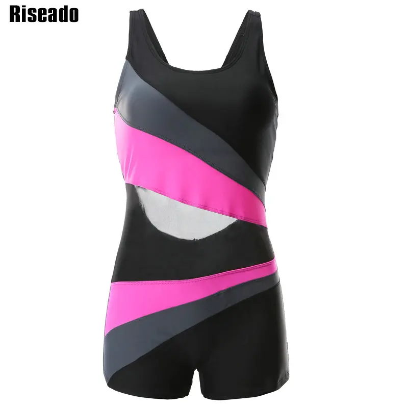 B0109 Riseado, новинка, сдельный купальник,, спортивный купальник для женщин, из кусков, женские купальники, конкурентные, с открытой спиной, для мальчиков, купальные костюмы - Цвет: B0109