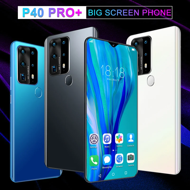 SOYES P40 Pro Mobile Phones Android RAM 3GB ROM 32GB Face Unlock Smartphones 6.7In Global Version Big Screen 4800mAh Cell Phone