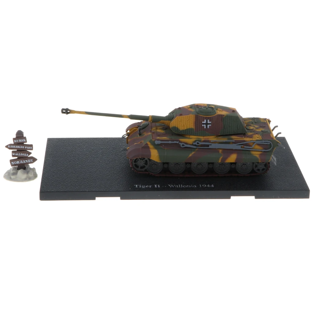 1/72 Scale Diecast King Tiger Battle Tank Model Collectibles, Kids Boys Birthday Gift, Home Office Decorations