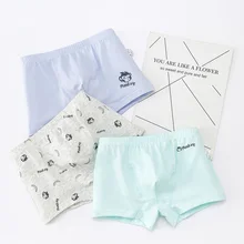 Детское нижнее белье для мальчиков, 3 предмета детские шорты с рисунками, трусы-боксеры для маленьких мальчиков, трусы-боксеры в полоску для подростков, шорты для малышей