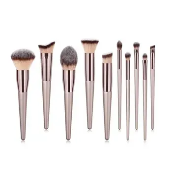 

10/14 Champagne Color New Makeup Brush Set Brushes Makeup Tools Foundation Brush Set Full Set Of Beauty Tools Convenient