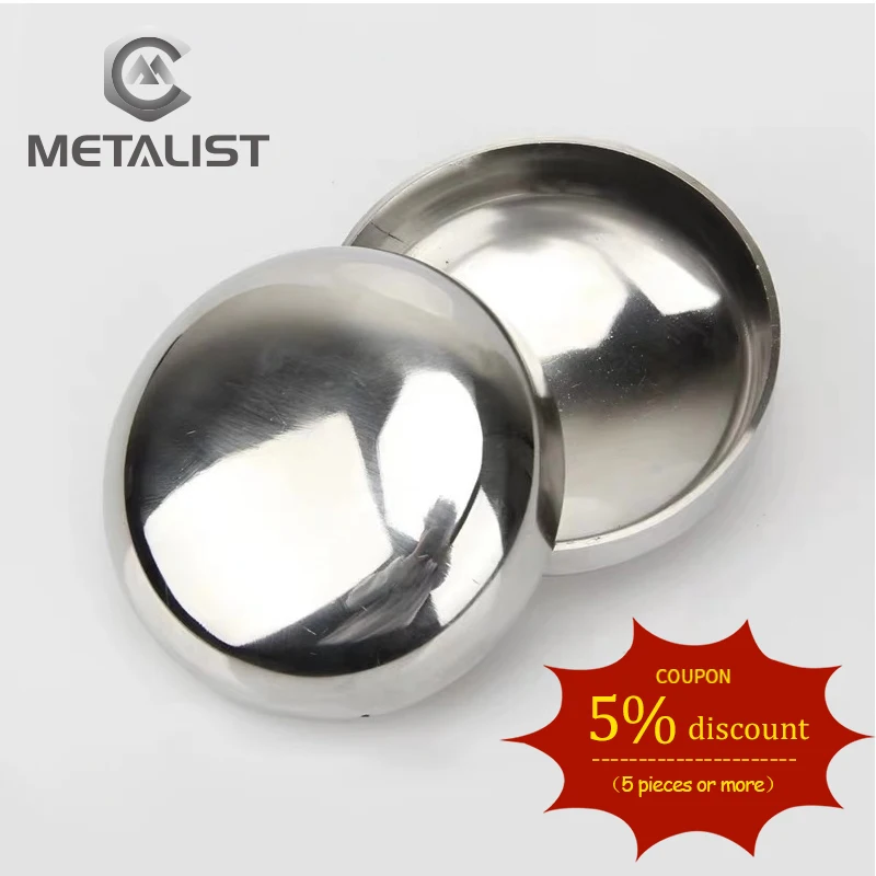 METALIST High Quality 76mm OD SS304 Stainless Steel Sanitary Welding End Cap Pipe Fitting thickness 2mm For Homebrew | Обустройство