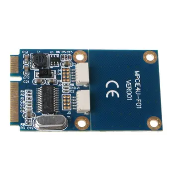 

Mini PCI-E PCI Express to Dual USB Adapter Converter for Card USB Flash Disk