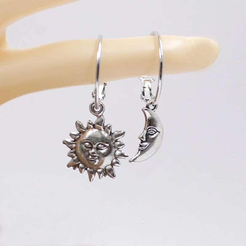 Hoops Asymmetrical Earrings Star Gift