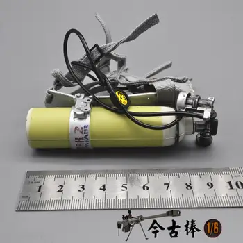

12 inch 1: 6 soldier model fireman diver oxygen cylinder equipment
