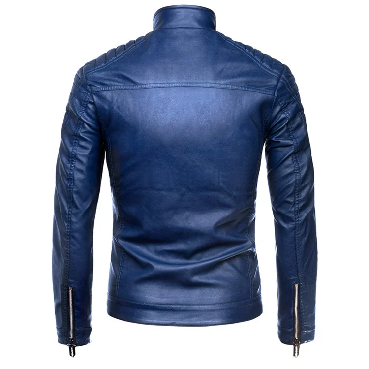 mens leather jacket with hood 9-color hot-selling men's autumn winter personality leather jacket fashion motorcycle faux leather coat/boutique men's PU coat men's genuine leather coats & jackets with hood