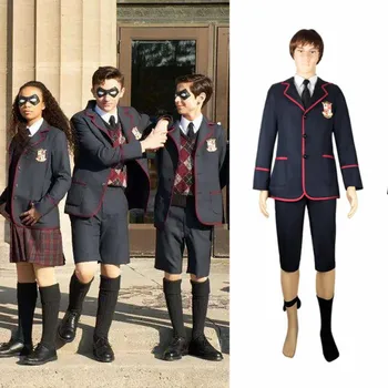 

Adult Kids The Umbrella Academy Cosplay Costumes Men And Women Cos Clothing School Uniforms