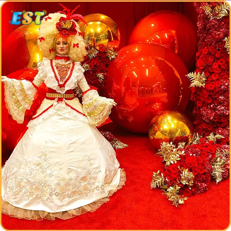 Подгонянный PVC надувной зеркальный шар украшение висячий воздушный для рекламы