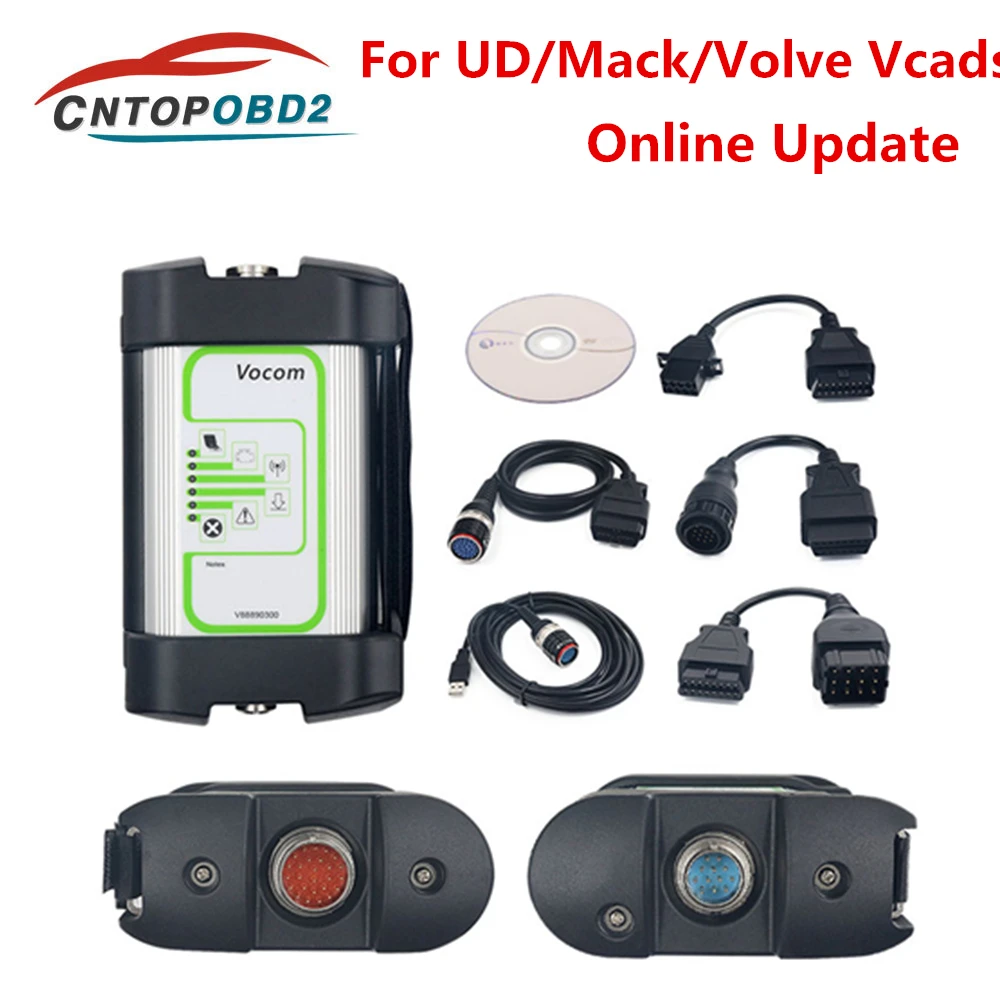 Для Volvo 88890300 Vocom интерфейс USB версия грузовик диагностический сканер инструмент онлайн обновление для UD/Mack/Volvo Vocom 88890300