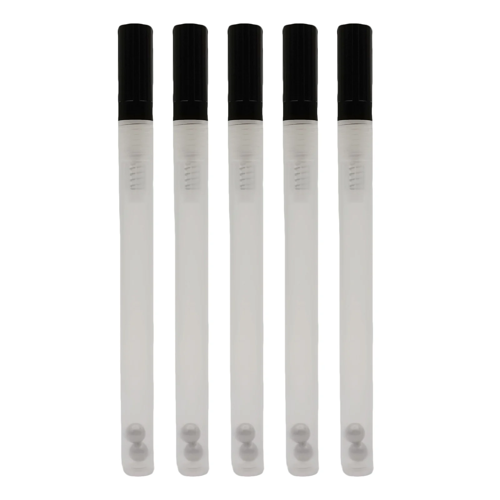 5x Transparent Fillable Empty Paint Pen Shell Ink Refill Blank Tube 0.7mm Marker for Drawing Painting Marking Writing Art Supply