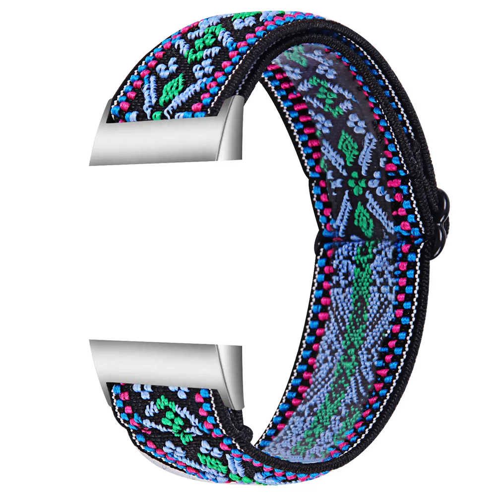 Essidi Elastic Band For Fitbit Charge 5 4 3 2 Sports Fabric Bracelet Strap Loop For Fitbit Charge 3 4 SE Watch Wrist Band Correa