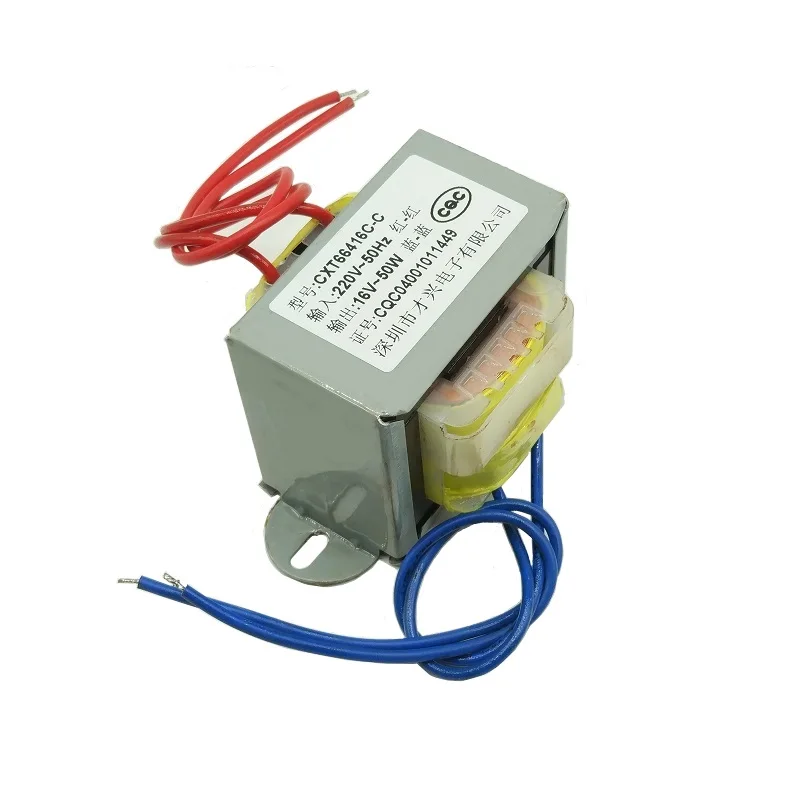 EI-50W Тип 50 Вт импульсный трансформатор 220V постоянного тока до AC16V ток 3A 16V трансформатор переменного тока EI66 DB-50VA