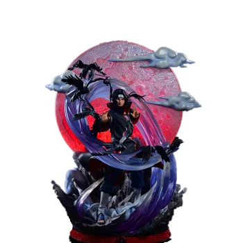 

Naruto Akatsuki Organization Itachi Uchiha GK Resin Statue With LED Light Action Figure Collection Model Toy X4866